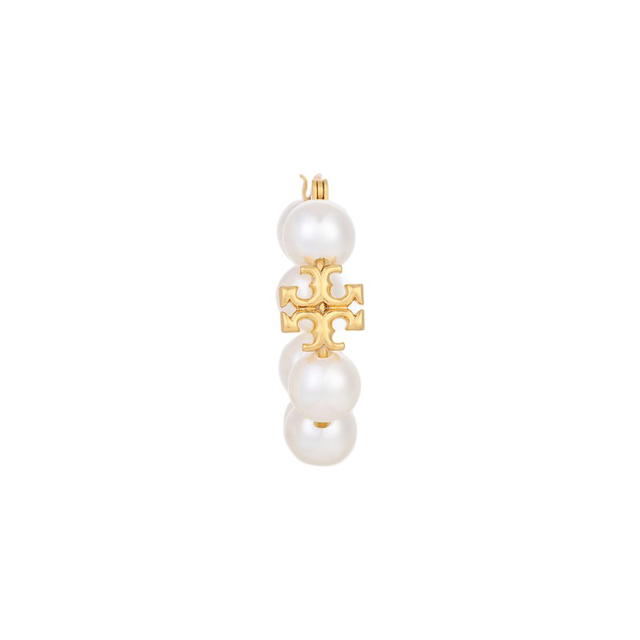 Tory Burch Tory Burch Double T Motif Hoop - view 3