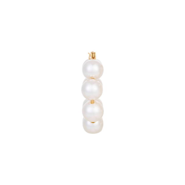 Tory Burch Tory Burch Double T Motif Hoop - view 4