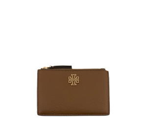Buy Tory Burch Britten Zip Card Case Moose at Sasom – Authentic and Ready to Ship