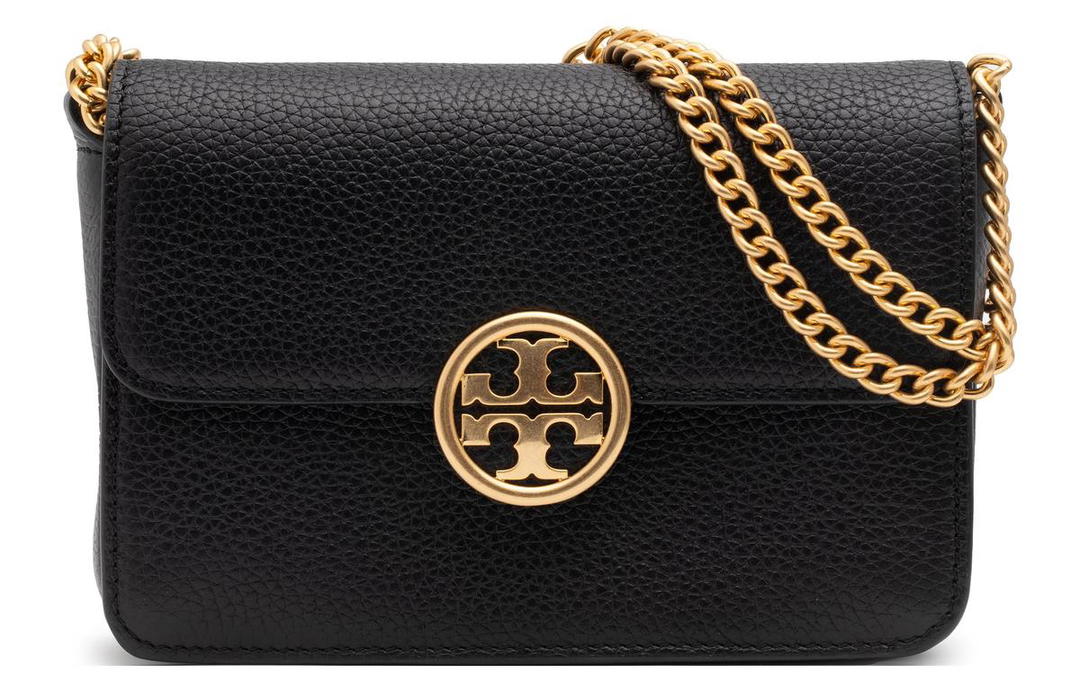 Tory Burch TORY BURCH Olivia Grained Leather Chain Bag Shoulder Bag Crossbody Bag Mini Women's Black