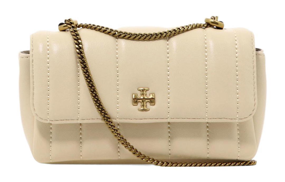 Tory Burch TORY BURCH Kira Sheepskin Portable Crossbody Bag Shoulder Bag Women's Cheese White
