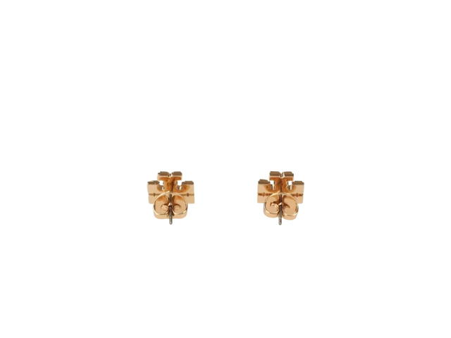 Tory Burch Tory Burch Metal Stud Earrings Pink Gold - view 2