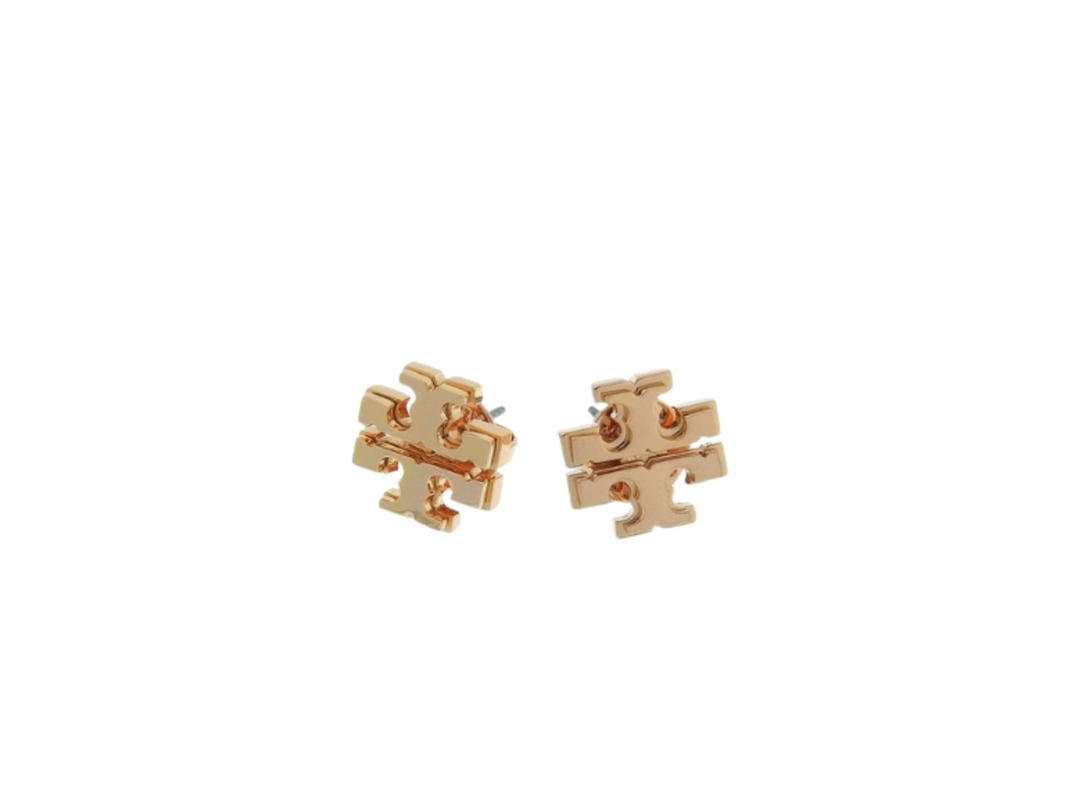 Tory Burch Tory Burch Small Logo Stud Earrings Gold