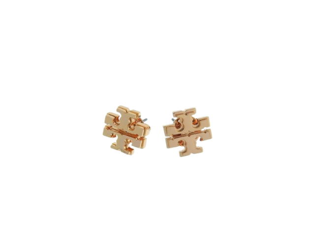 Tory Burch Tory Burch Small Logo Stud Earrings Gold - view 1