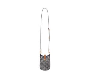Buy TORY BURCH Jacquard Calfskin Trim Crossbody Bag, Shoulder Bag, Cell Phone Pouch Small Size Women's Marine Blue at Sasom – Authentic and Ready to Ship