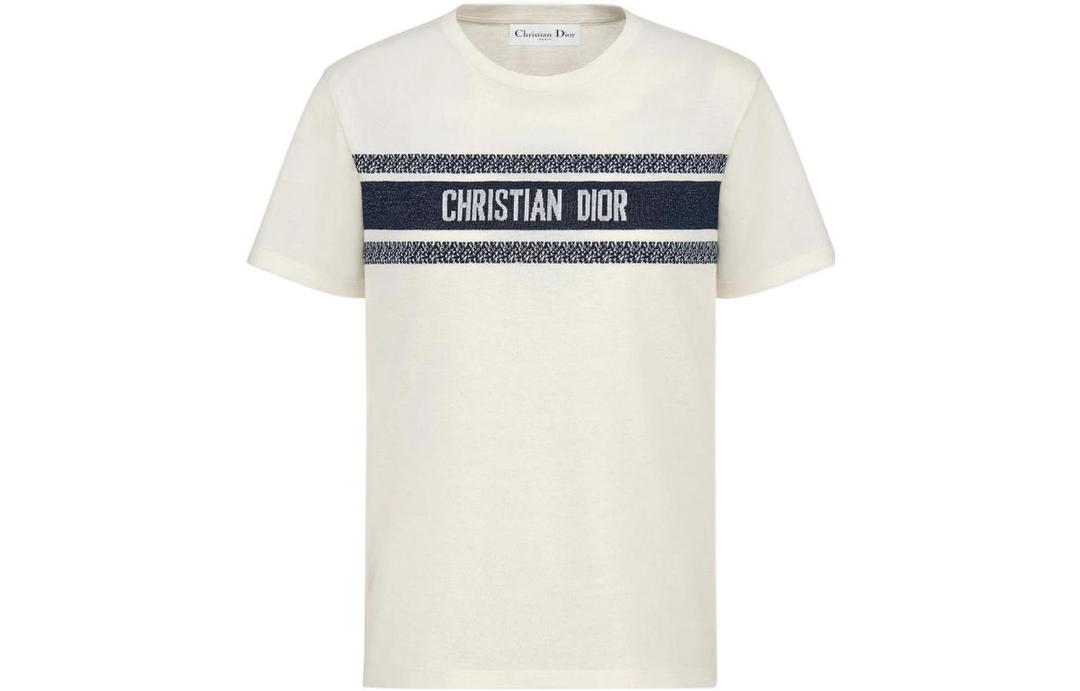 Dior Dior Quarterly New Products T Shirts Unisex White