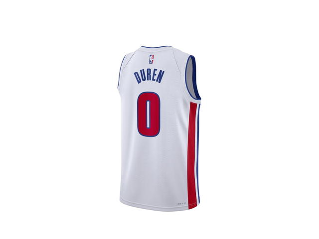 Nike Nike Detroit Pistons Association Edition Swingman Jersey - White - Jalen Duren - Unisex - view 2