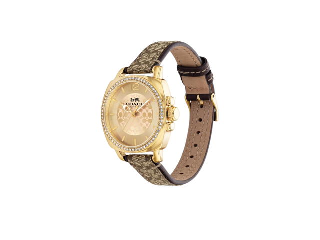 Coach Coach Boyfriend Crystal Watch 34mm Khaki Gold (Women's) - view 2