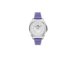 Buy Coach Signature Embossed Boyfriend Watch Rubber Strap Purple at Sasom – Authentic and Ready to Ship