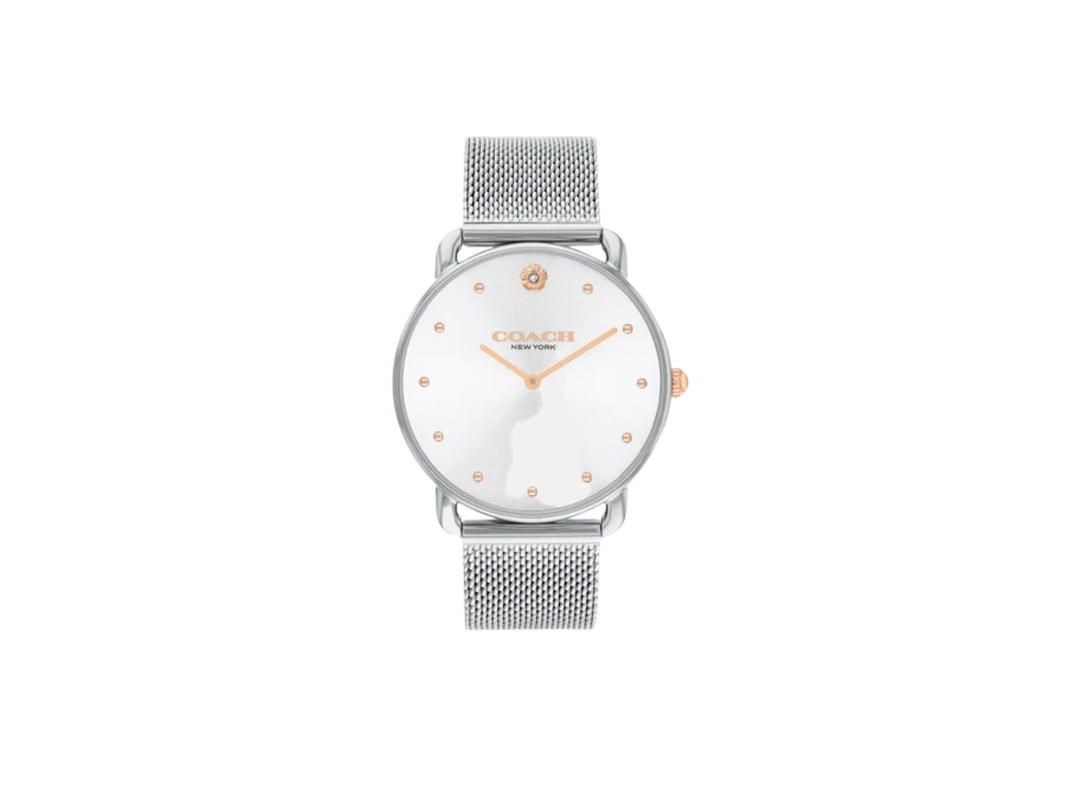 Coach Coach Elliot Watch Silver White