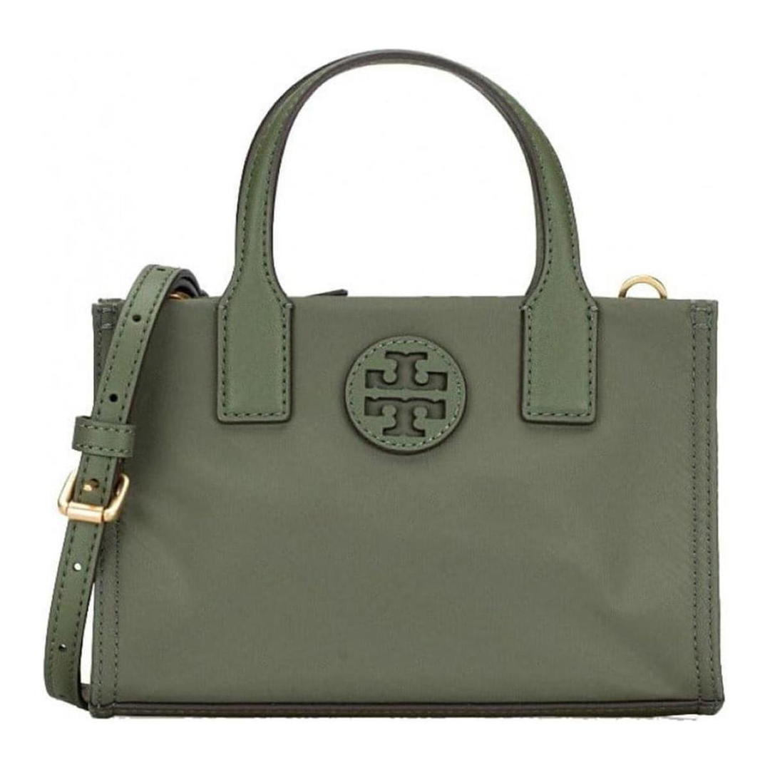 Tory Burch TORY BURCH Ella Satin Tote Bag Shopping Bag Shoulder Bag Crossbody Bag Handbag Mini Women's Green