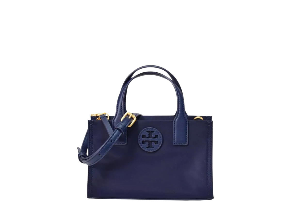 Tory Burch Tory Burch Ella Nylon Logo Mini Tote In Nylon With Gold Hardware