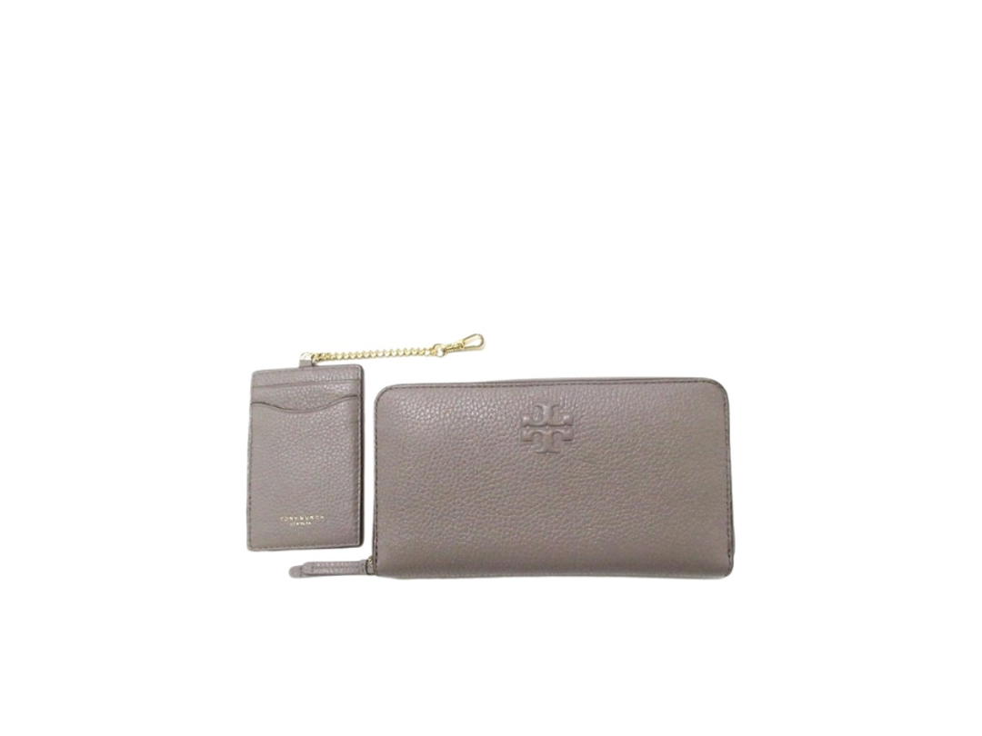 Tory Burch Tory Burch Long Zip Around Wallet Gray Heron