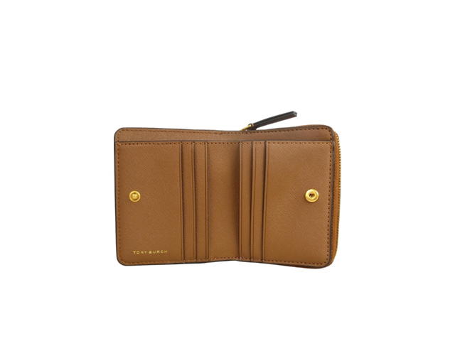 Tory Burch Tory Burch Emerson Zip Around Mini Wallet Moose - view 4