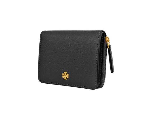 Tory Burch Tory Burch Emerson Zip Around Mini Wallet Black - view 2