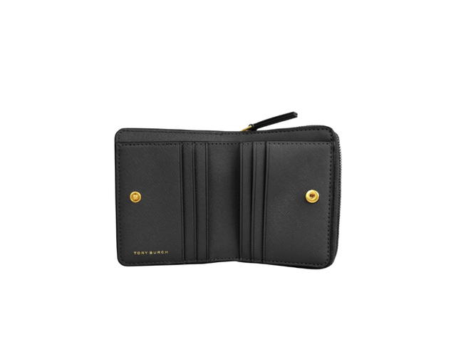 Tory Burch Tory Burch Emerson Zip Around Mini Wallet Black - view 4