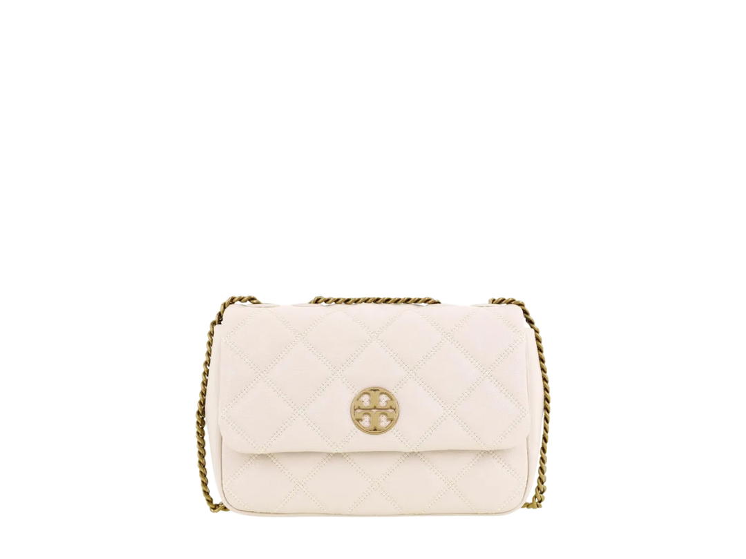 Tory Burch Tory Burch Willa Leather Square Fatty In Leather With Gold Hardware