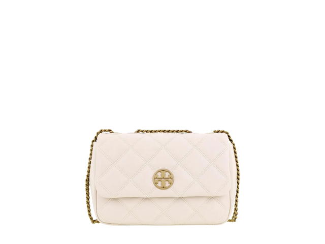 Tory Burch Tory Burch Willa Leather Square Fatty In Leather With Gold Hardware - view 1