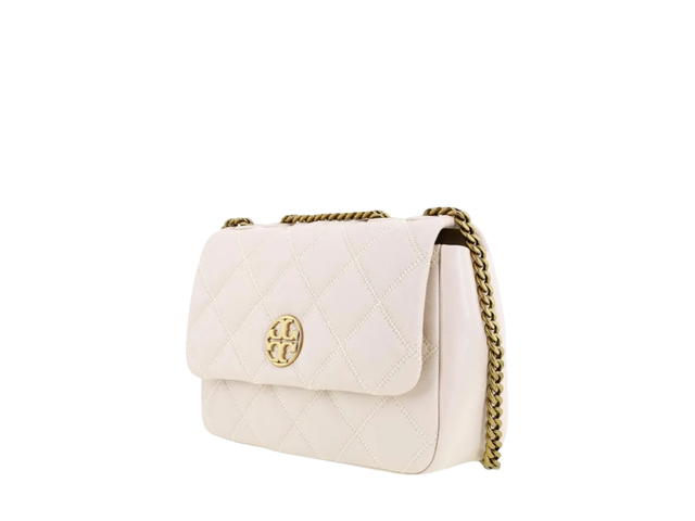 Tory Burch Tory Burch Willa Leather Square Fatty In Leather With Gold Hardware - view 2