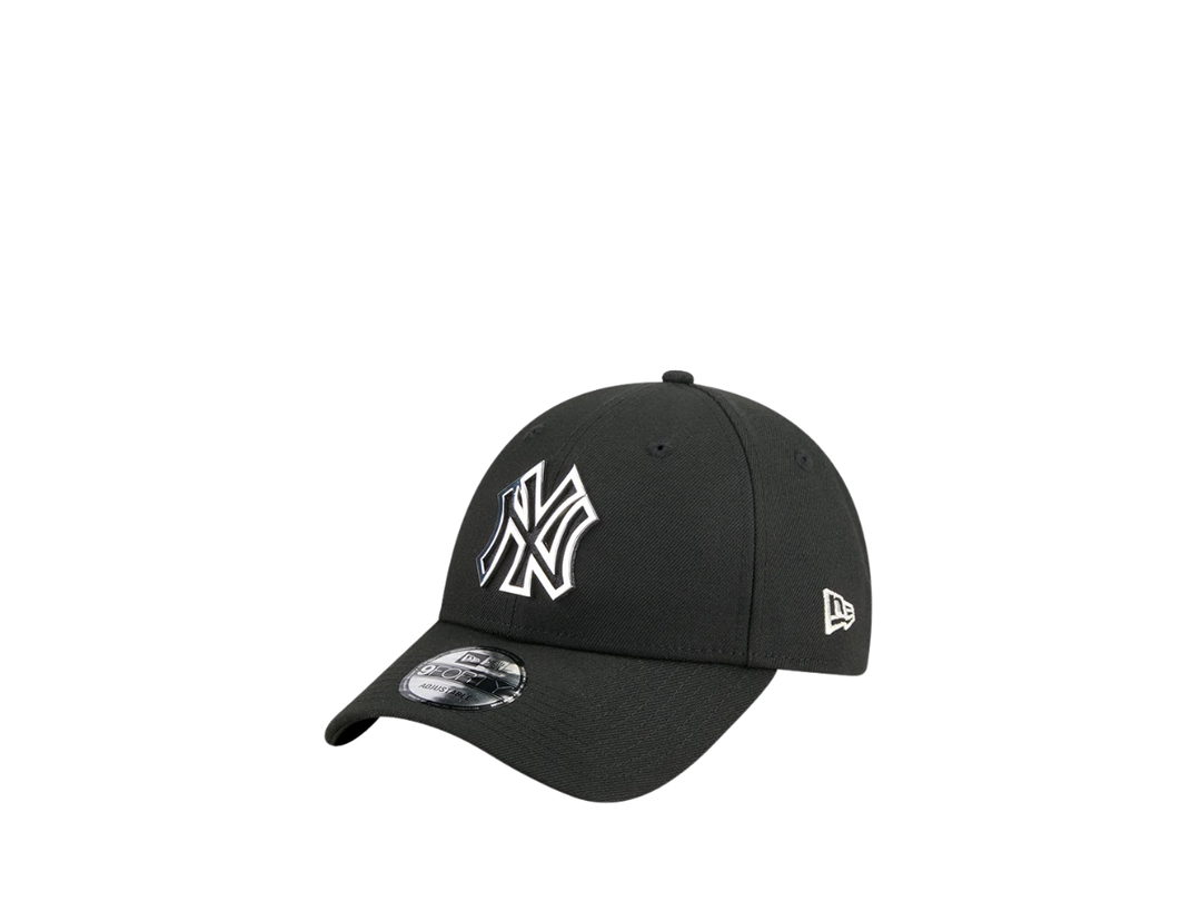 New Era New Era New York Yankees Metal Badge Silver 9Forty Cap Black