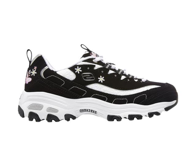 Skechers Skechers D'Lites 1.0 Chunky Sneakers Black White Silver (Women's) - view 1