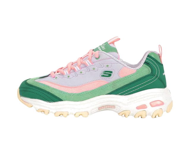 Skechers Skechers D'Lites 1.0 Chunky Shoes Green Pink (Women's) - view 2