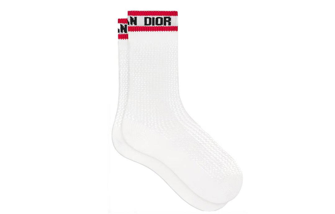 Dior Dior Mid Calf Socks Women's White