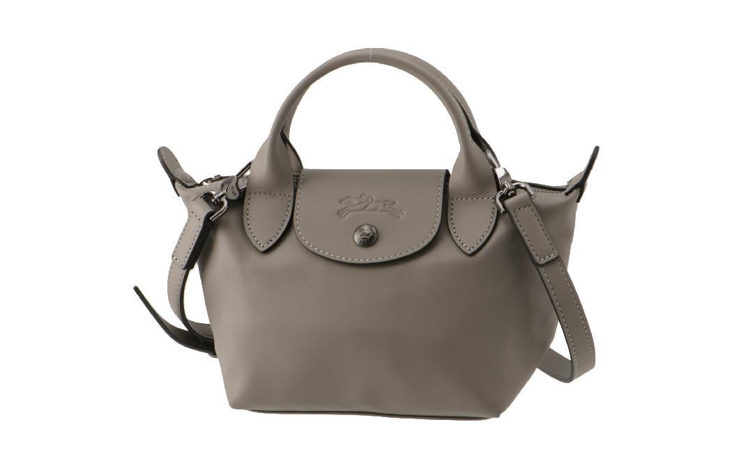 Longchamp Longchamp Le Pliage Xtra Leather Shoulder Bag Crossbody Bag Handbag Mini Women's Streptopelia Gray