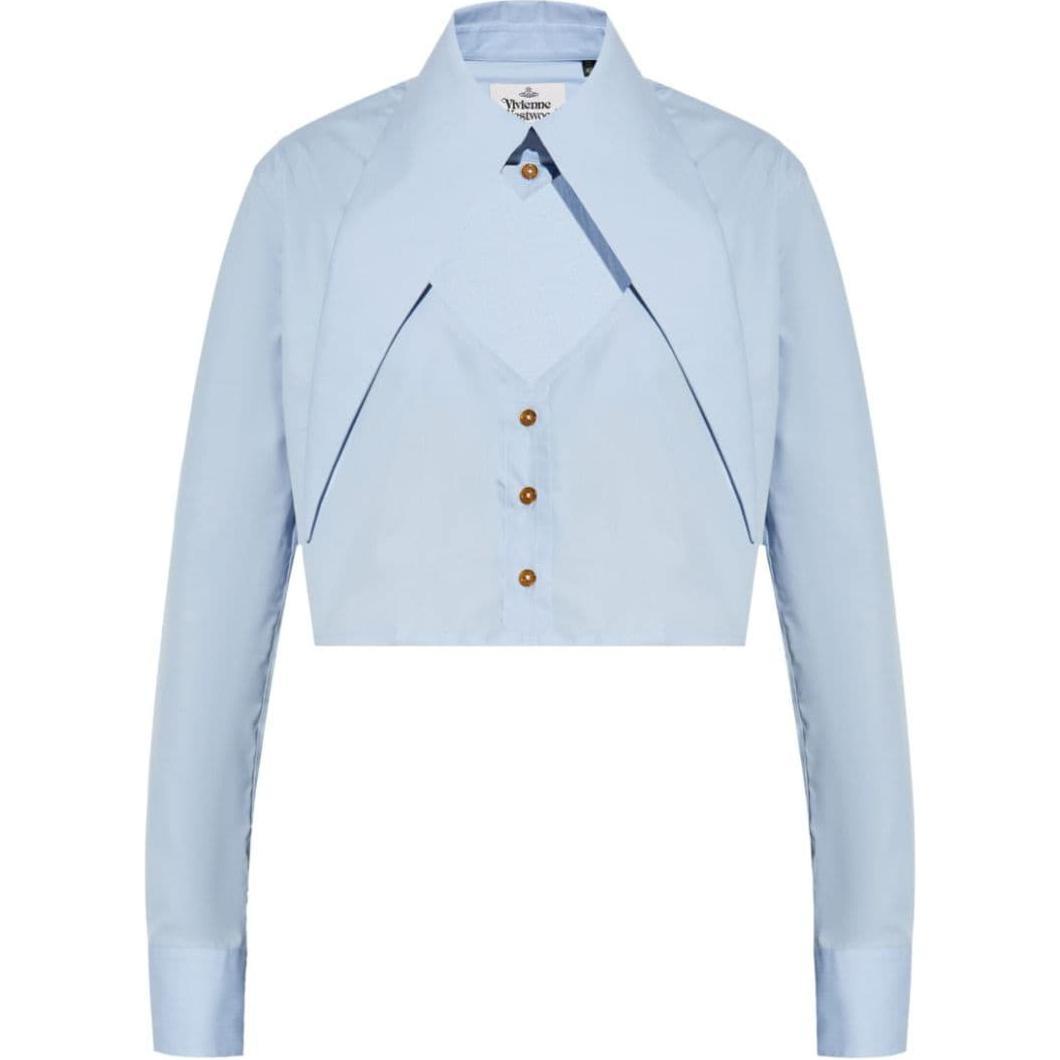 Vivienne Westwood Vivienne Westwood Cut-Out Cropped Shirt