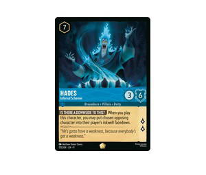 Buy Disney Lorcana Hades Infernal Schemer L [151/204] Fabled (EN) at Sasom – Authentic and Ready to Ship