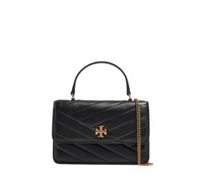 Buy Tory Burch Mini Kira Chevron Top Handle Chain Wallet  Black at Sasom – Authentic and Ready to Ship