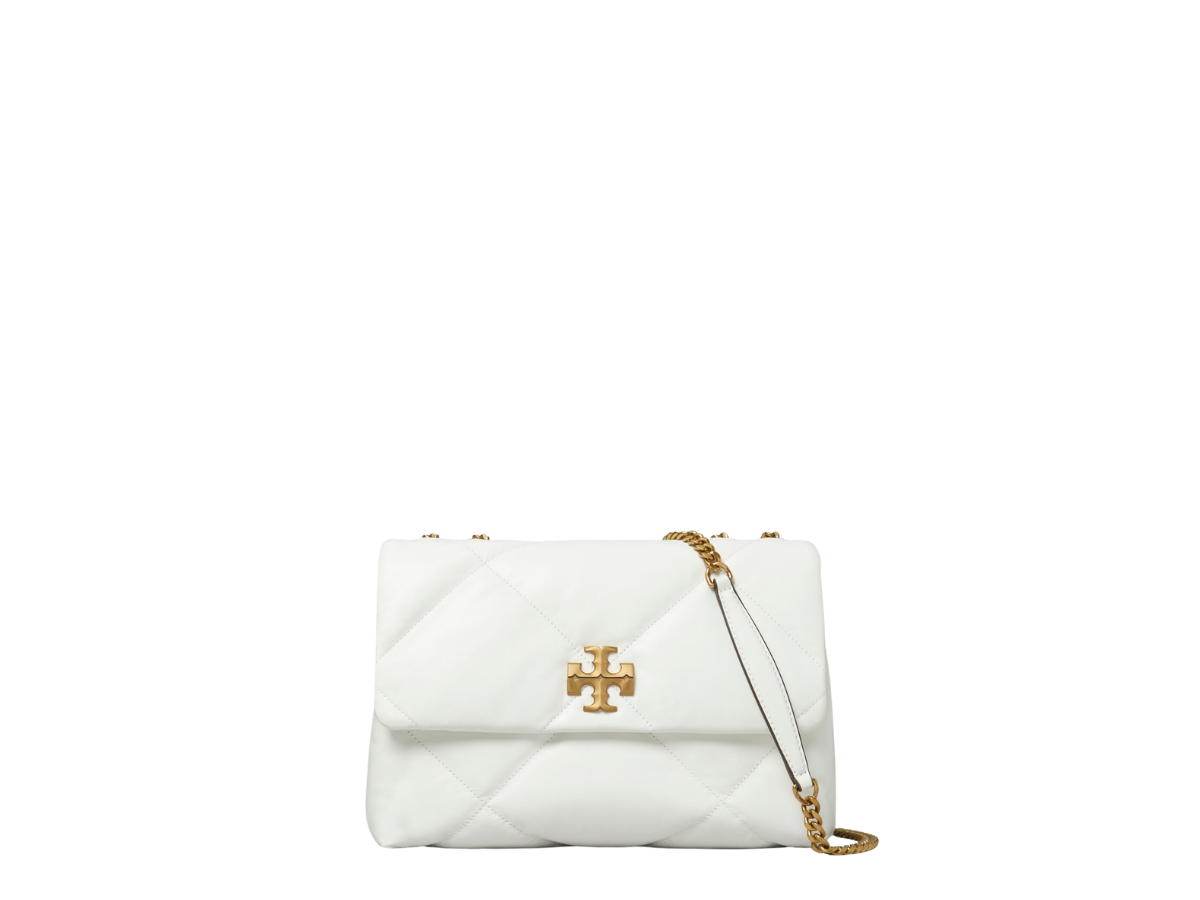 Tory Burch Tory Burch Kira Diamond Quilt Shoulder Bag Blanc