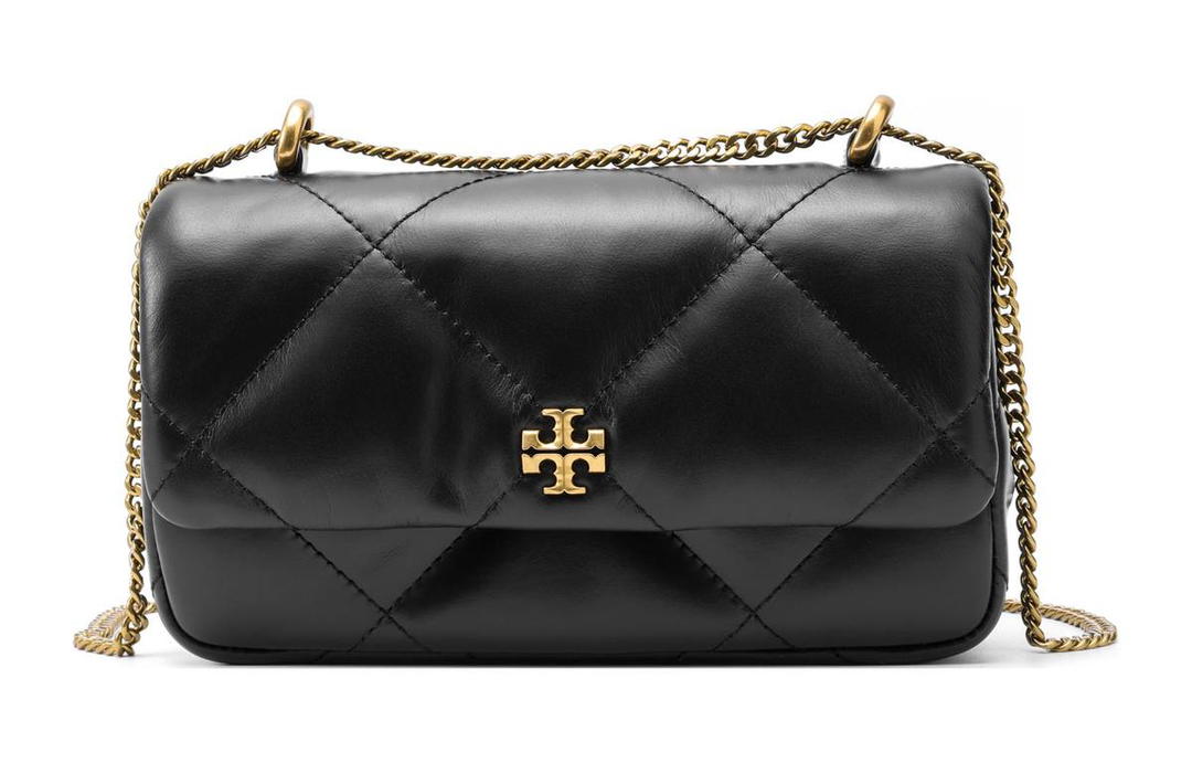 Tory Burch TORY BURCH Mini Kira Diamond Quilt Flap Bag Black