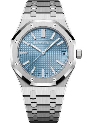 Audemars Piguet Audemars Piguet Royal Oak Selfwinding 41 White Gold / Light Blue - Baguette / 50 Years