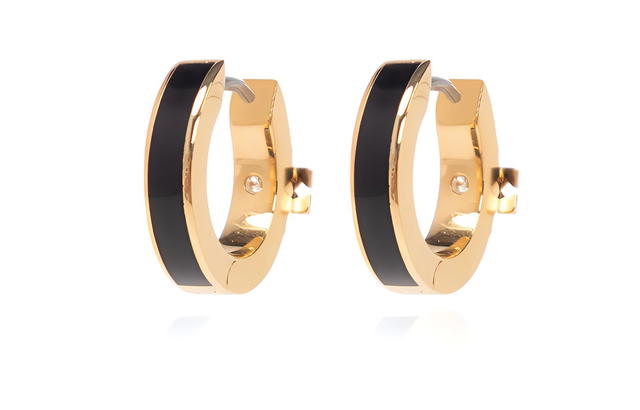 Tory Burch Tory Burch Enamel Brass Crystal - black - view 2
