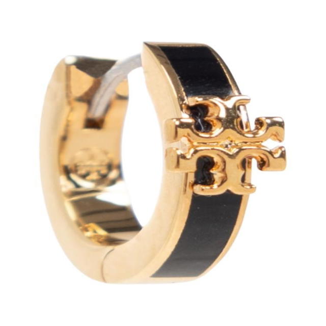 Tory Burch Tory Burch Enamel Brass Crystal - black - view 5