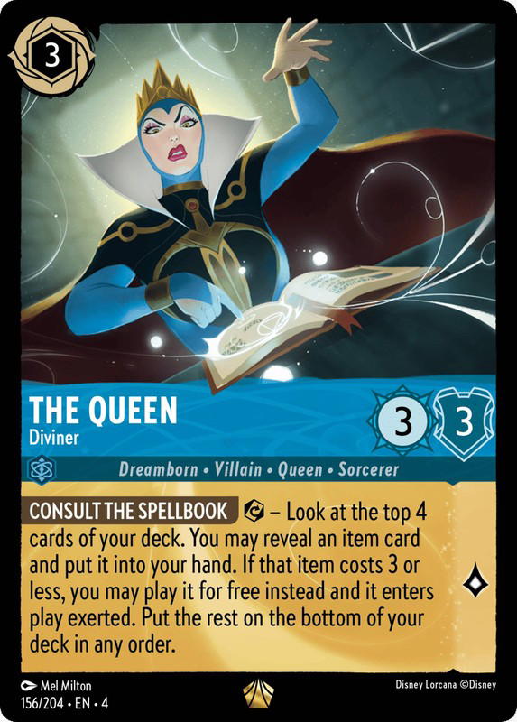 Disney Lorcana Disney Lorcana The Queen Diviner L [156/204] Ursula's Return (EN)