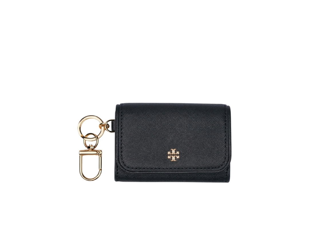 Tory Burch Tory Burch Emerson Flap Card Case Black