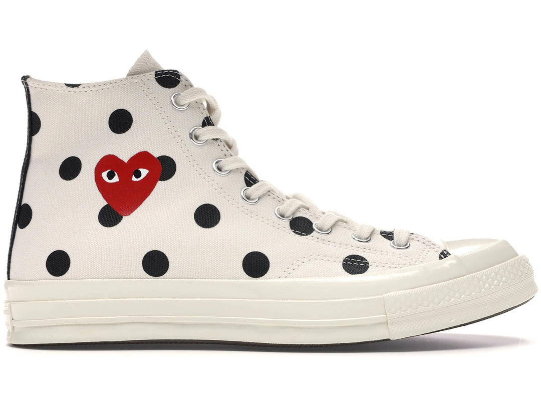 Converse Converse Chuck Taylor All Star 70 Hi Comme des Garcons PLAY Polka Dot White