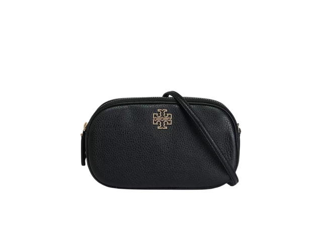 Tory Burch Tory Burch Britten Camera Bag In Black Leather With Gold Hardware - view 1