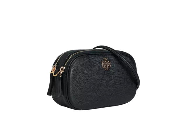 Tory Burch Tory Burch Britten Camera Bag In Black Leather With Gold Hardware - view 2