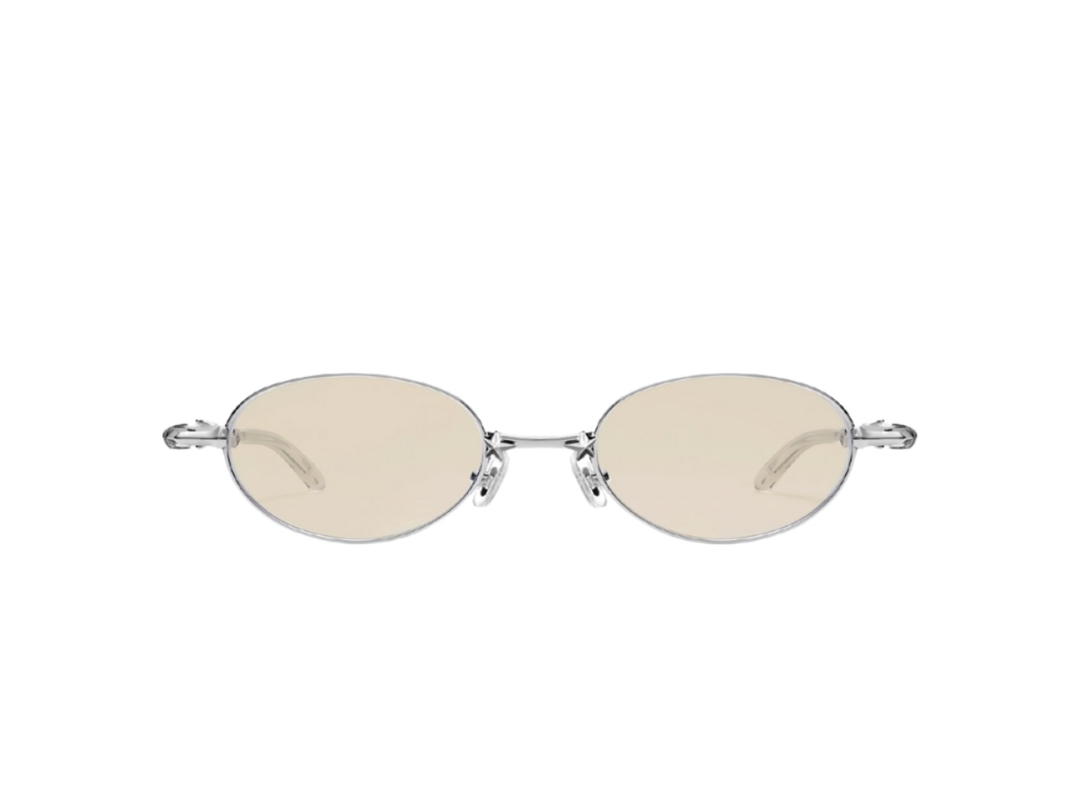 Gentle Monster Gentle Monster x Bratz Pico 02(BR) In Silver Metal Frame With Orange Lenses