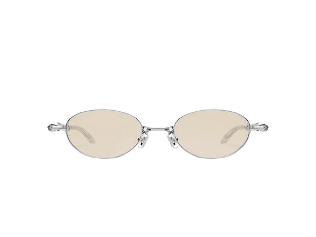 Gentle Monster Gentle Monster x Bratz Pico 02(BR) In Silver Metal Frame With Orange Lenses - view 1