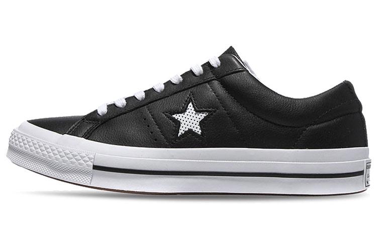 Converse Converse One Star Low Leather Black White