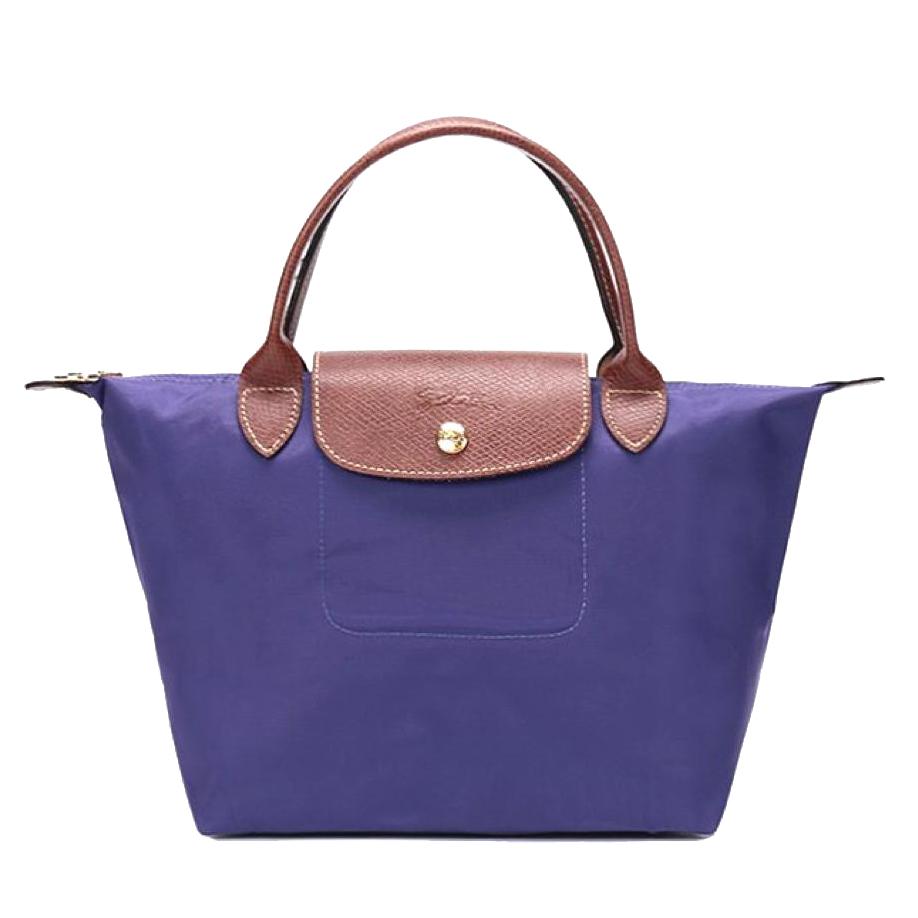 Longchamp Longchamp Canvas Dumpling Bag, Canvas Bag, Handbag Women's Purple