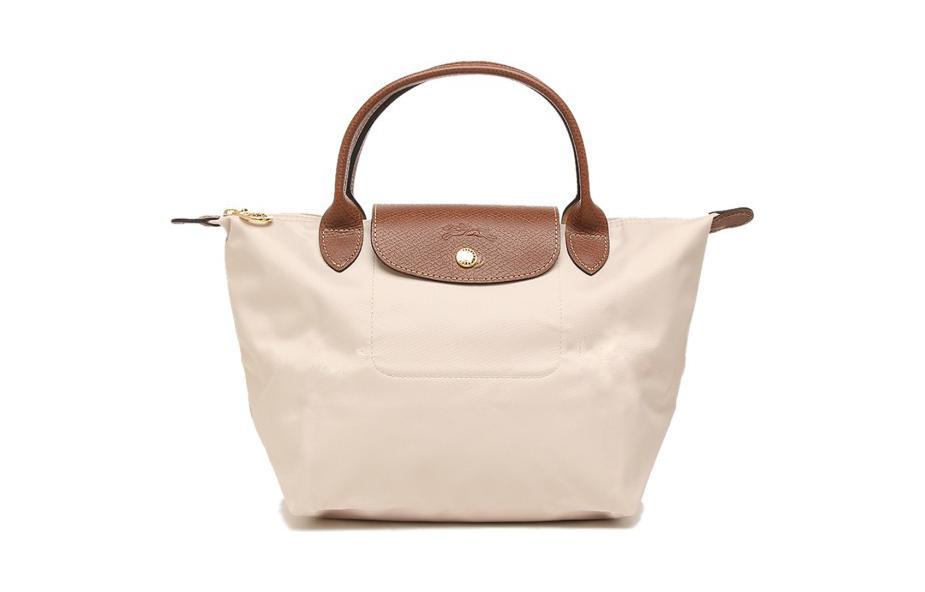 Longchamp Longchamp Le Pliage Canvas With Leather Canvas Bag Dumpling Bag Handbags Small Size Women's Paper Color