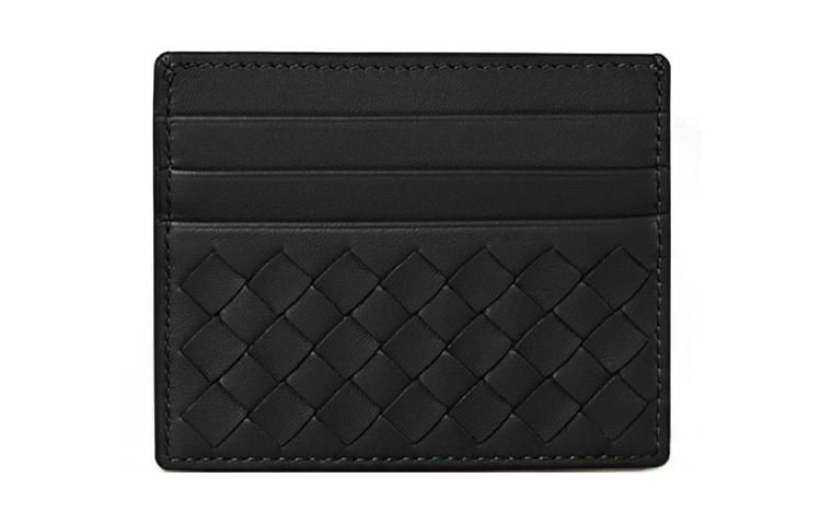 Bottega Veneta Bottega Veneta Sheepskin Card Holder Men's Black