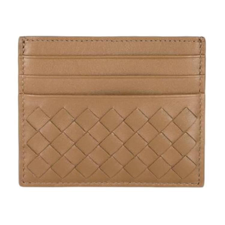 Bottega Veneta Bottega Veneta Sheepskin Card Holder Women's Camel