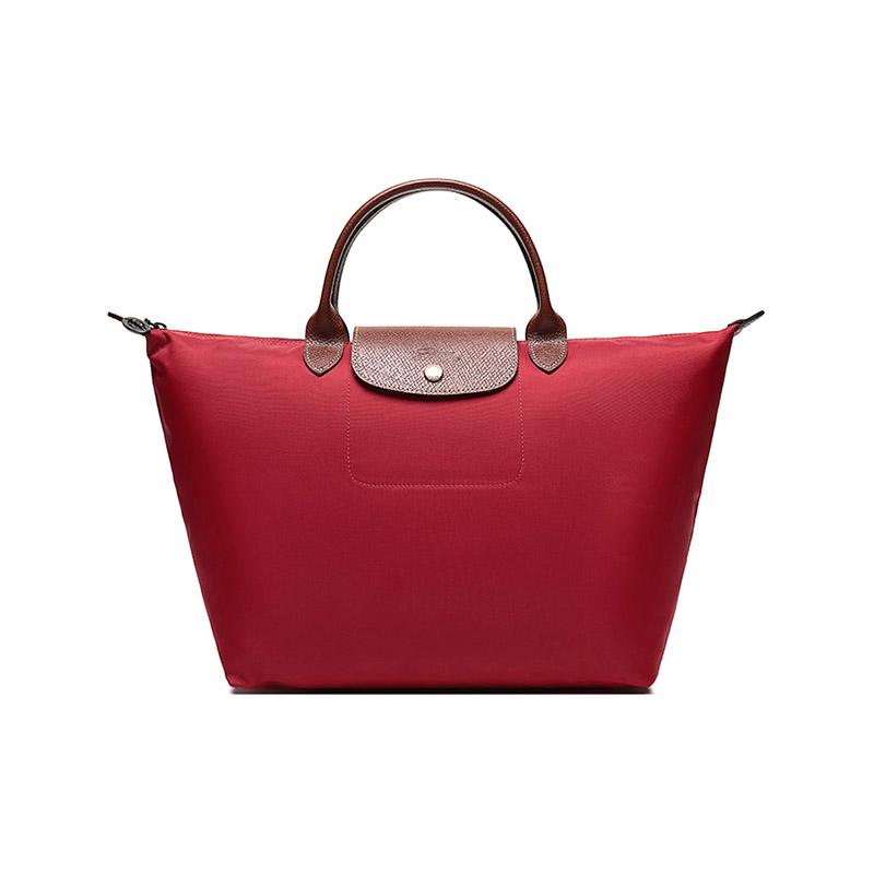 Longchamp Longchamp Le Pliage Canvas Bag Dumpling Bag Handbags Medium Size Women's Red