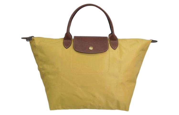 Longchamp Longchamp Le Pliage Nylon Dumpling Bag Travel Bag Handbag Medium Size Women's Yellow
